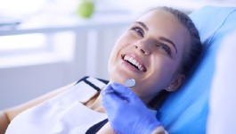 woman in dental chair