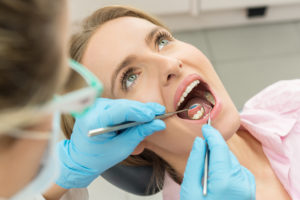 young woman visiting dentist